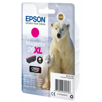 Epson Eisbär Einzelpack Magenta 26XL Claria Premium Tinte