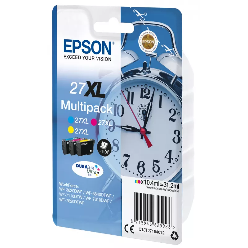 Epson Wecker Multipack 3-farbig 27XL DURABrite Ultra Tinte