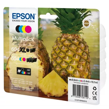 Epson 604XL Tintenpatrone 4 Stück Original High (XL) Yield Schwarz, Cyan, Magenta, Gelb