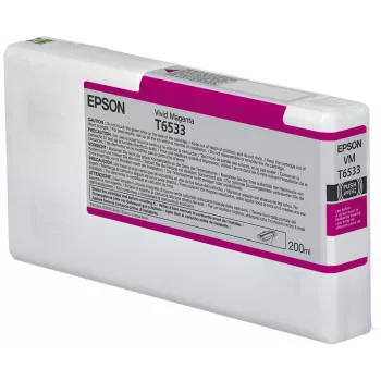 Epson T6533 Vivid Magenta Tintenpatrone (200 ml), Vivid Magenta, Pigmenttinte, 200 ml, 1 Stk.