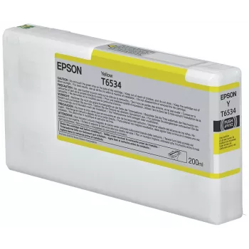Epson T6534 Gelb Druckerpatrone (200 ml), Gelb, Pigmenttinte, 200 ml, 1 Stk.