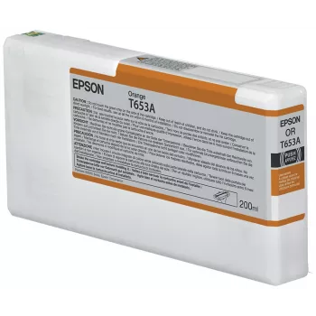Epson T653A Orange-Tintenpatrone (200 ml), Orange, Pigmenttinte, 200 ml, 1 Stk.