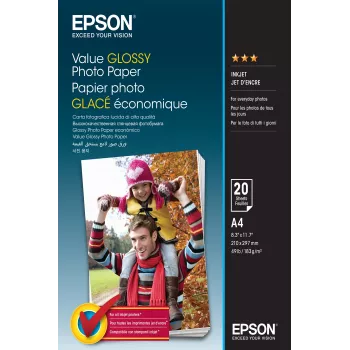 Epson Value Glossy Fotopapier - A4 - 20 Blatt