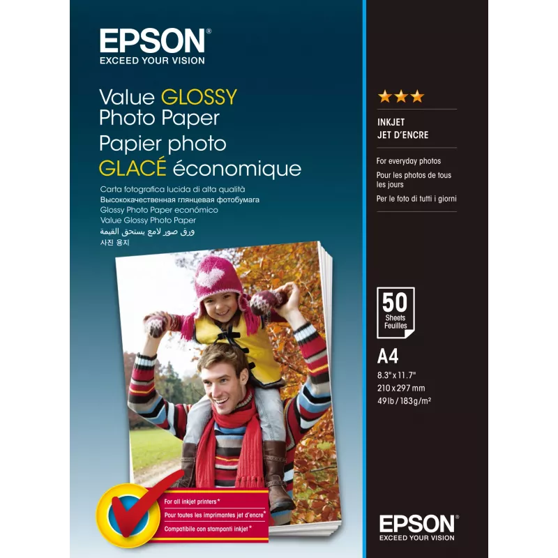 Epson Value Glossy Fotopapier - A4 - 20 Blatt