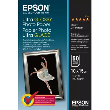 Epson Ultra Glossy Photo Paper - 10x15cm - 50 Blatt