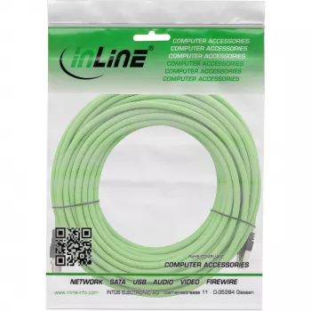 InLine Industrie-Netzwerkkabel, M12 8-polig X-kodiert auf RJ45-Stecker, Cat.6A PUR 10 m