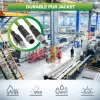 InLine Industrie-Netzwerkkabel, M12 4-polig D-codiert Stecker auf RJ45, PUR 5 m