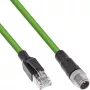 InLine Industrie-Netzwerkkabel, M12 8-polig X-kodiert auf RJ45-Stecker, Cat.6A PUR 20m