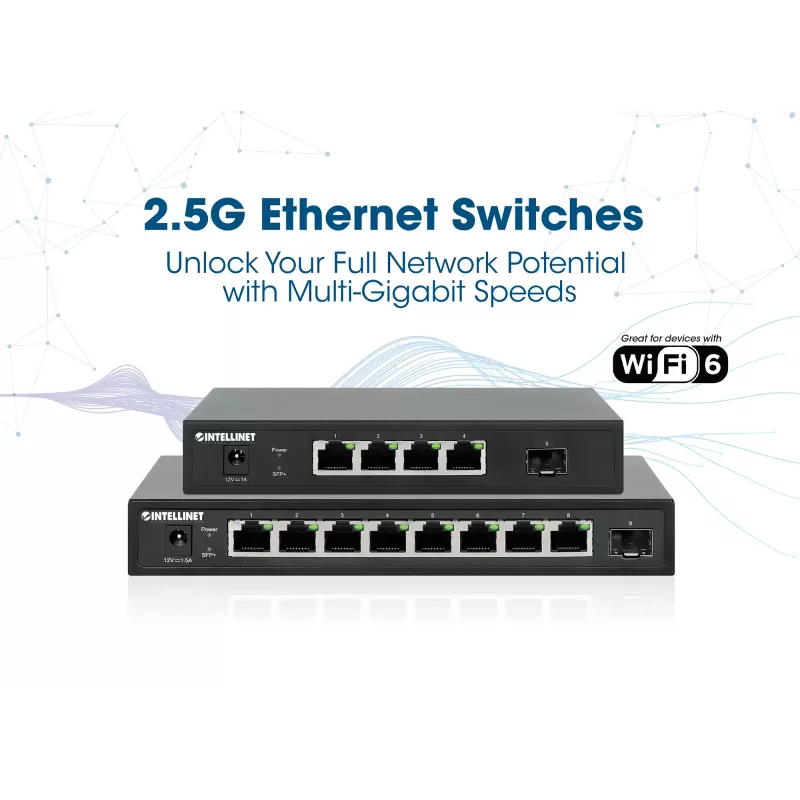 Unmanaged Switch Intellinet 562058 Netzwerk-Switch Schwarz