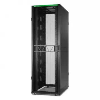 APC NetShelter SX Server Rack Gen 2, 48U, 2258H x 750B x 1200T mm, mit Seitenwänden, Schwarz