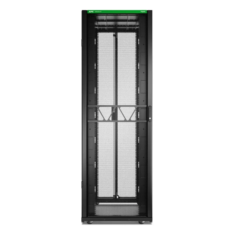 APC NetShelter SX Server Rack Gen 2, 48U, 2258H x 750B x 1200T mm, mit Seitenwänden, Schwarz