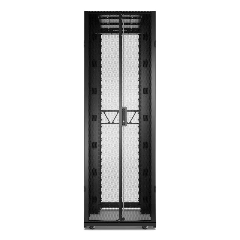 APC NetShelter SX Server Rack Gen 2, 48U, 2258H x 750B x 1200T mm, mit Seitenwänden, Schwarz