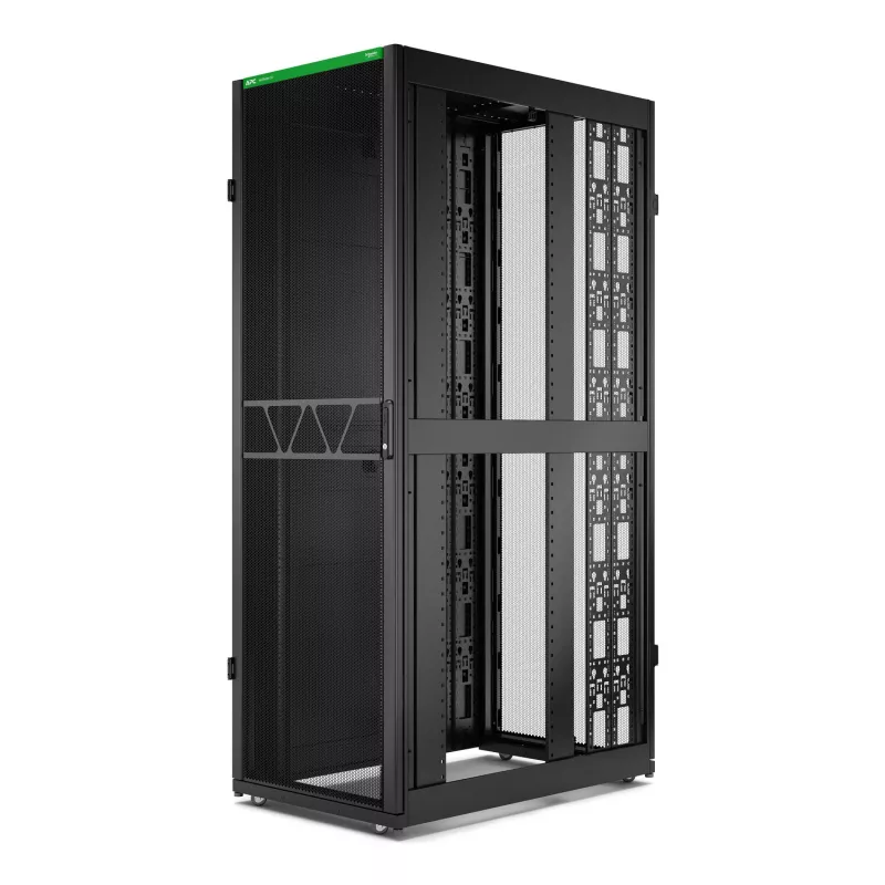APC NetShelter SX Server Rack Gen 2, 48U, 2258H x 750B x 1200T mm, mit Seitenwänden, Schwarz