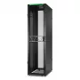 APC NetShelter SX Server Rack Gen 2, 48U, 2258H x 600W x 1070D mm, mit Seitenwänden, Schwarz