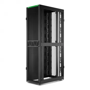 APC NetShelter SX Server Rack Gen 2, 48U, 2258H x 600W x 1070D mm, mit Seitenwänden, Schwarz