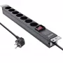 InLine 16411S Überspannungsschutz Schwarz 7 AC-Ausgänge 2 m