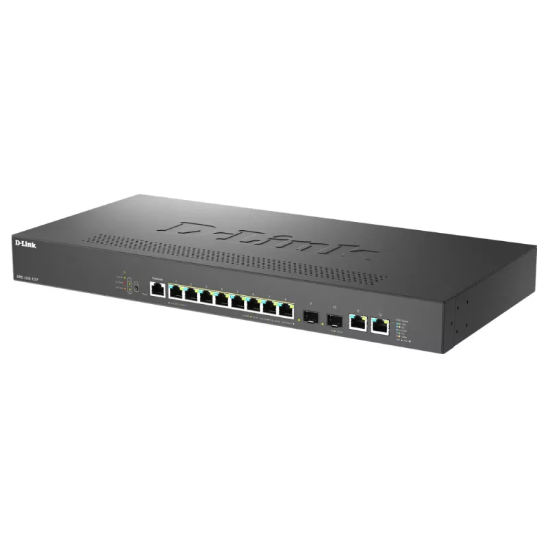 D-Link DMS-1250-12TP/E Netzwerk-Switch Managed 2.5G Ethernet (100/1000/2500) Power over Ethernet (PoE) Schwarz