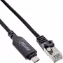 Netzwerkkabel InLine 33381A USB-C auf RJ45 Cat6 2m Schwarz