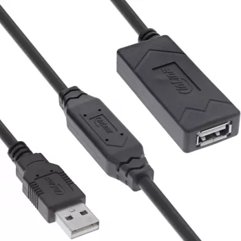 InLine USB 2.0 aktive Verlängerung USB-A Stecker/Buchse 15m 0,48 Gbit/s