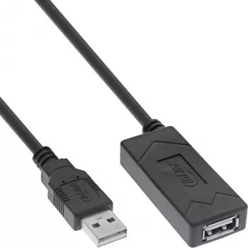 InLine USB 2.0 aktive Verlängerung, USB-A Stecker/Buchse, 12,5 m