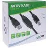 InLine USB 2.0 aktives Kabel, USB-A Stecker auf USB-B Stecker, 7,5m