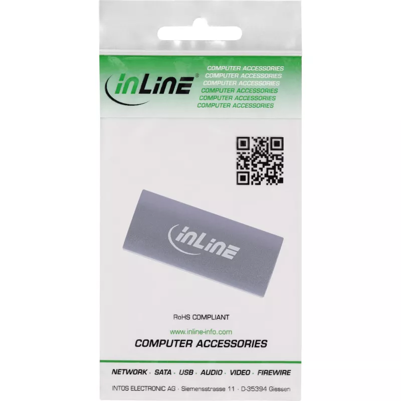 USB-C Adapter InLine 35900E Grau Anschluss 1 USB-C Anschluss 2 USB-C