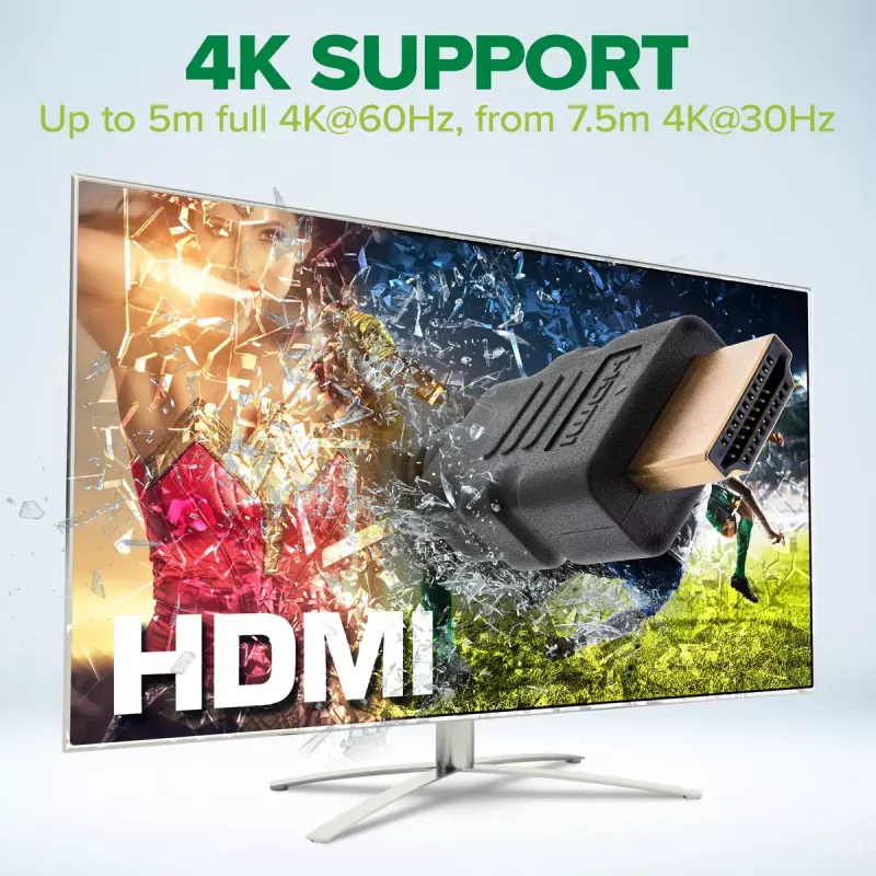 InLine HDMI-Kabel, HDMI High Speed mit Ethernet, Stecker/Stecker, schwarz, 3m