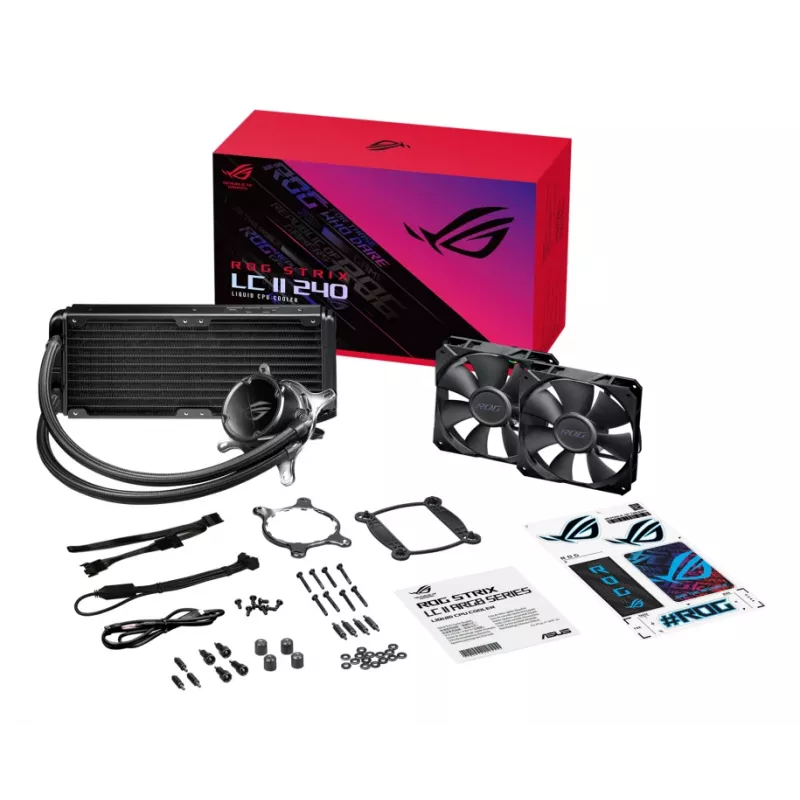 ASUS ROG STRIX LC II 240 Prozessor All-in-One-Flüssigkeitskühler 12 cm Schwarz