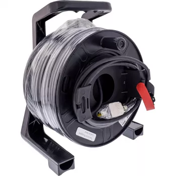 Netzwerkkabeltrommel InLine Harting Cat.6A RJ-45 50m Schwarz