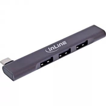 InLine schlank USB-C Hub, 4-Port, USB 3.0 + 3x USB 2.0, schlank-Design