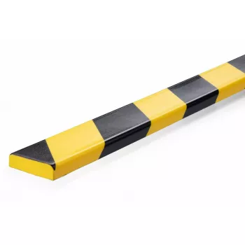 Durable S10 Kunststoff-Flachband 1000mm Schwarz Gelb 40mm