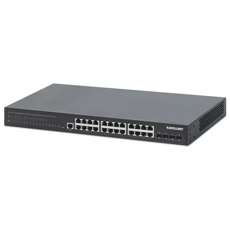 Managed Switch Intellinet 561846 Schwarz 24 Ports Gigabit