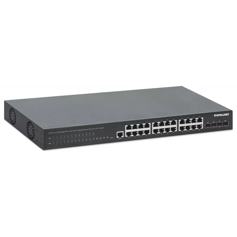 Managed Switch Intellinet 561846 Schwarz 24 Ports Gigabit