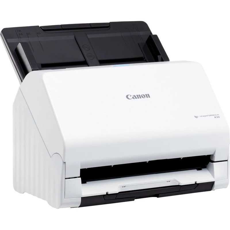 Canon imageFORMULA R30 Treiberloser Desktop-Dokumentenscanner, 216 x 356 mm, 600 x 600 DPI, ADF + Einzelblatteinzug, Weiß, CIS, RGB LED