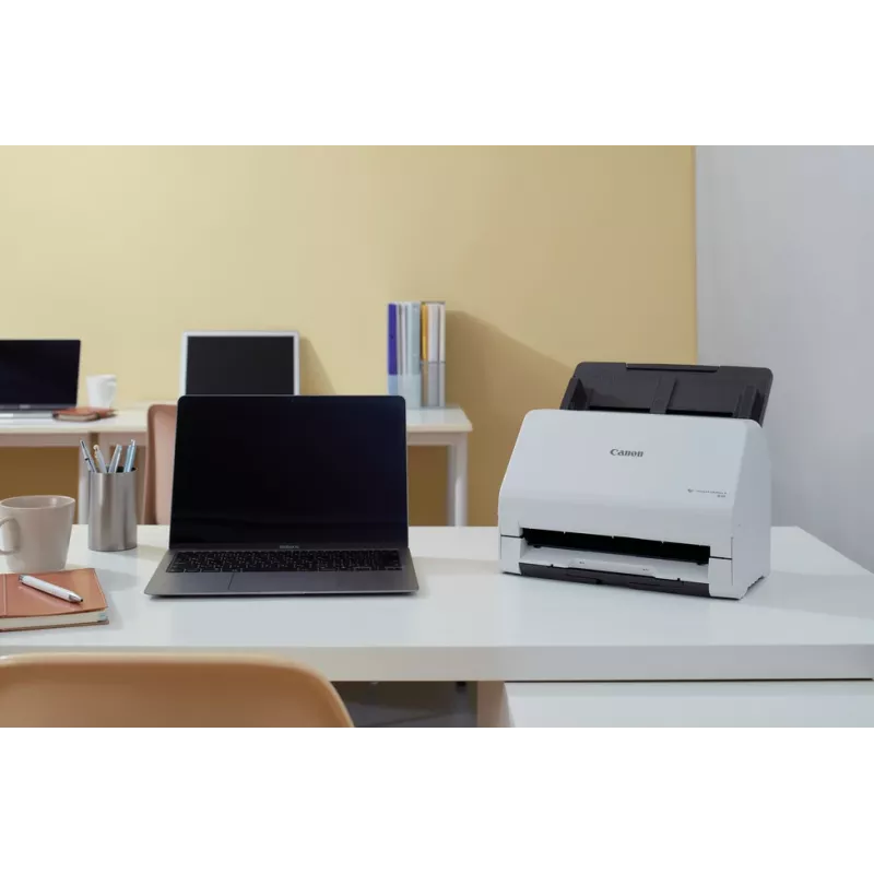 Canon imageFORMULA R30 Treiberloser Desktop-Dokumentenscanner, 216 x 356 mm, 600 x 600 DPI, ADF + Einzelblatteinzug, Weiß, CIS, RGB LED