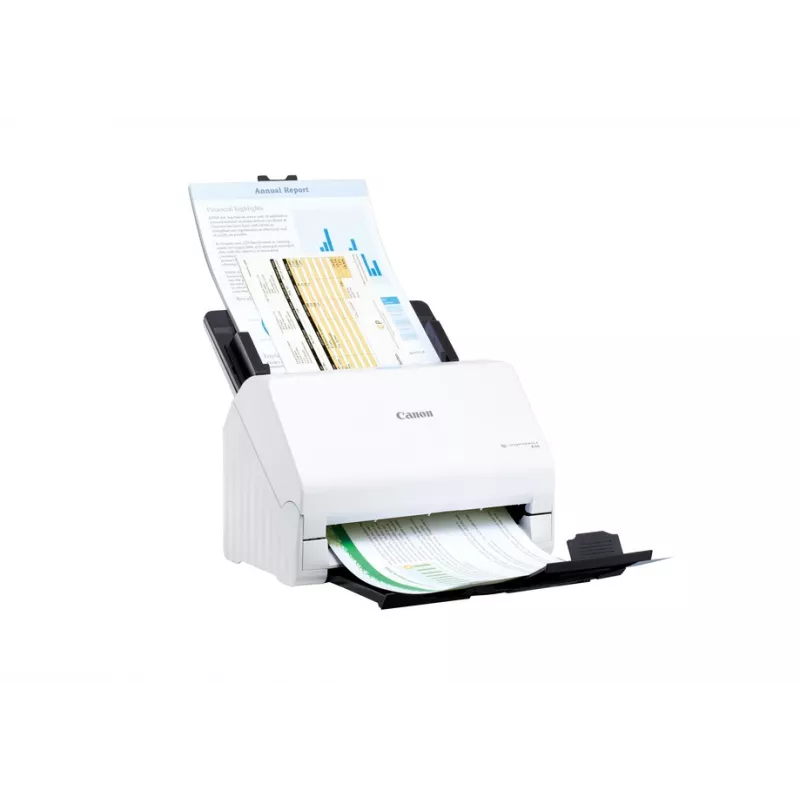Canon imageFORMULA R30 Treiberloser Desktop-Dokumentenscanner, 216 x 356 mm, 600 x 600 DPI, ADF + Einzelblatteinzug, Weiß, CIS, RGB LED