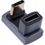 InLine USB4-Adapter, USB-C Stecker/Buchse 180°, Aluminium, grau