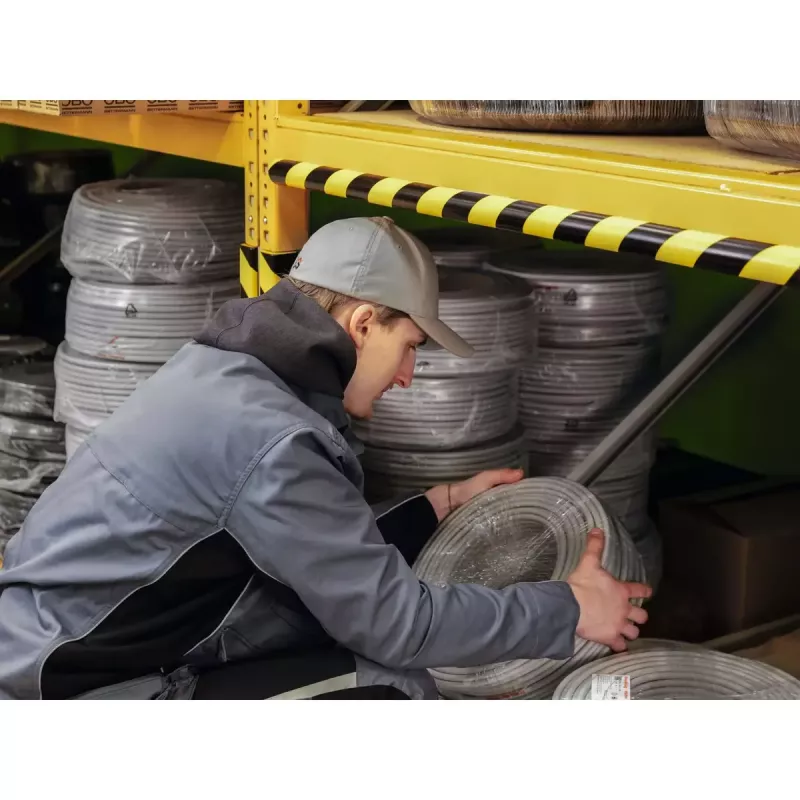 Durable C25R Polyurethan-Produkt Schwarz Gelb Abgerundet 1000 mm