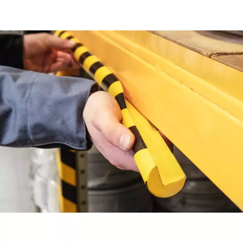 Durable C25R Polyurethan-Produkt Schwarz Gelb Abgerundet 1000 mm