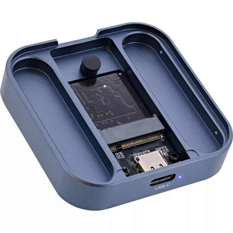 InLine Clip Case - Magnetisches USB-C-Gehäuse für SATA III & NVMe M.2 SSDs