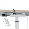 Computertischplatte Leitz 65340001 quadratisch Aluminium Dunkelgrau 600x800x650mm