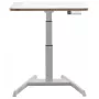 Computertischplatte Leitz 65340001 quadratisch Aluminium Dunkelgrau 600x800x650mm