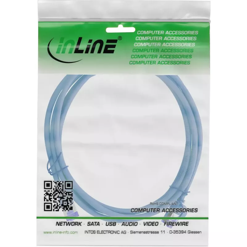 InLine 74920B Netzwerkkabel Blau 20 m Cat6a S/FTP (S-STP)