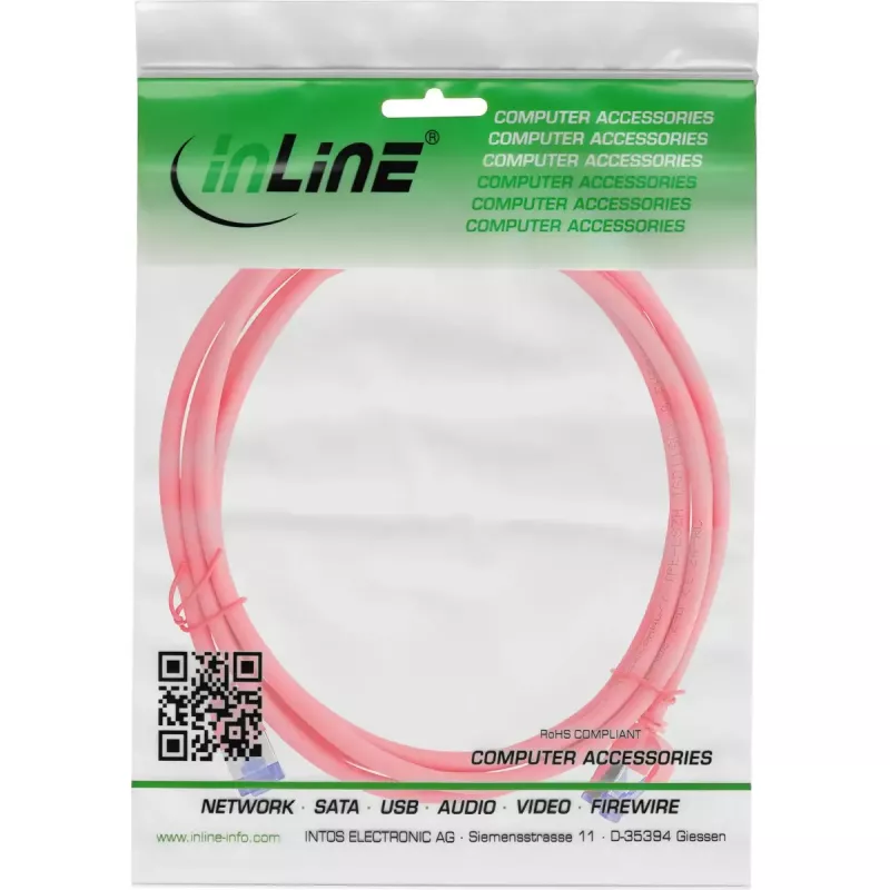 InLine 74901R Netzwerkkabel Rot 10 m Cat6a S/FTP (S-STP)