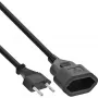 InLine 16680S Netzkabel Schwarz 0,2 m CEE7/16