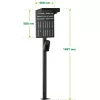 Stand InLine 59989C Zubehör für Ladegeräte für Elektrofahrzeuge Stahl Schwarz 400x200x1667mm