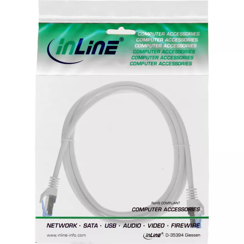 InLine 72655 Netzwerkkabel Grau 0,5 m Cat6a S/FTP (S-STP)