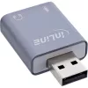 Audio-Adapter InLine 33051E USB Typ-A Grau 42mm x 30mm x 12mm