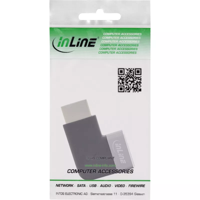 HDMI Adapter InLine 17991D Schwarz Grau vergoldet
