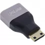 InLine 17991C Kabel-Adapter HDMI A Mini HDMI C Schwarz, Grau